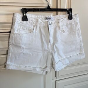 Just Black Women's White Denim Shorts